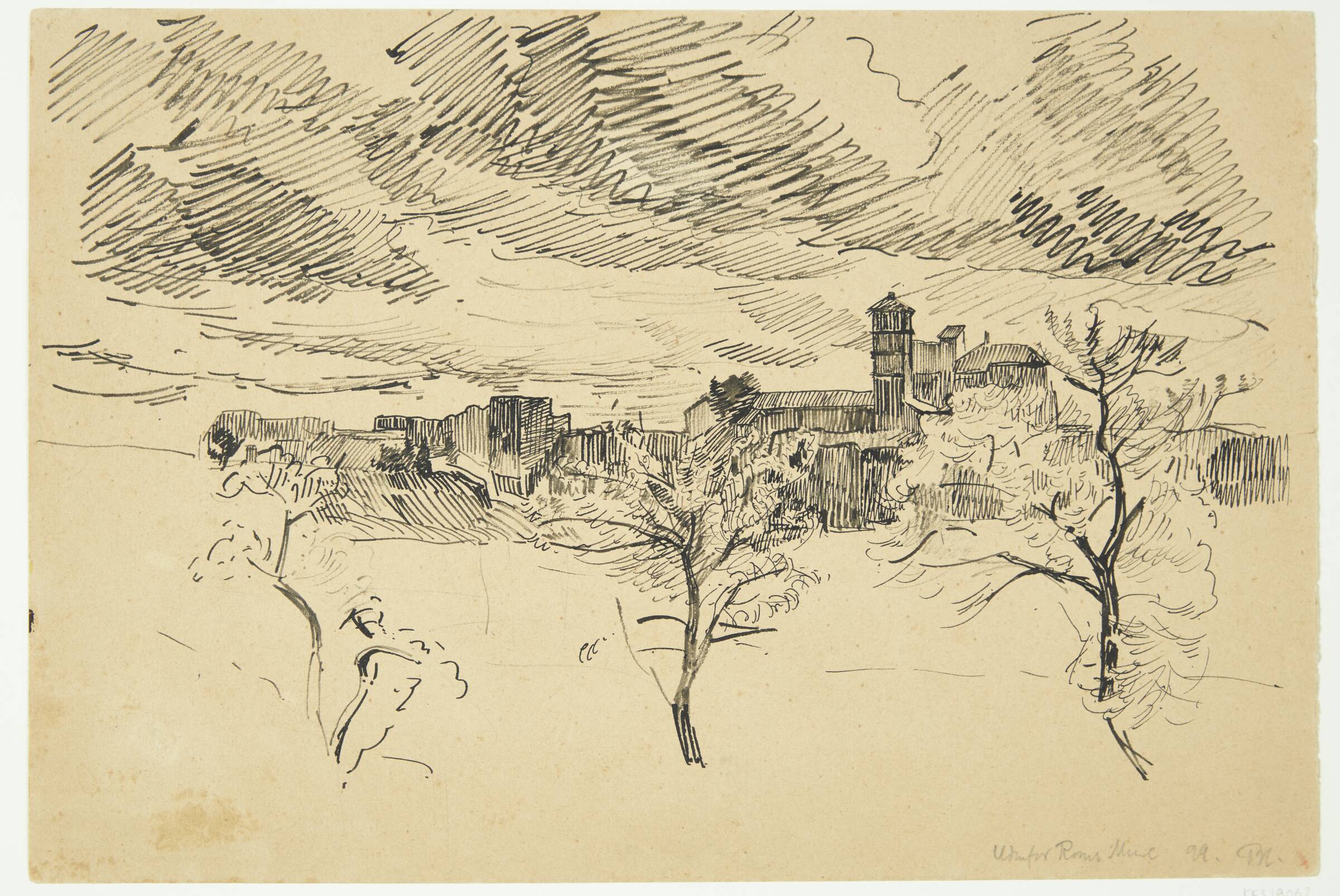 "Udenfor Roms Mure", Peter Hansen, 1899