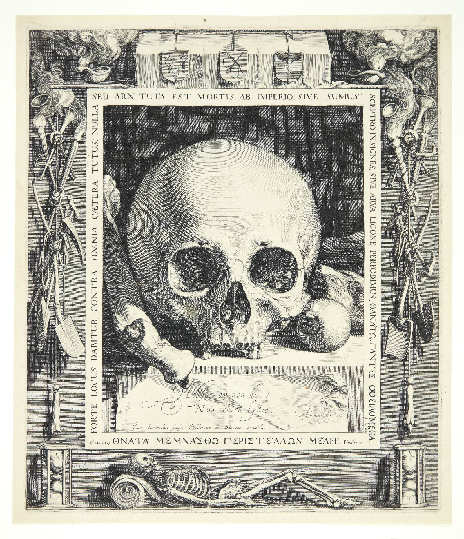 Dødningehoved, Jan Saenredam, 1599-1604