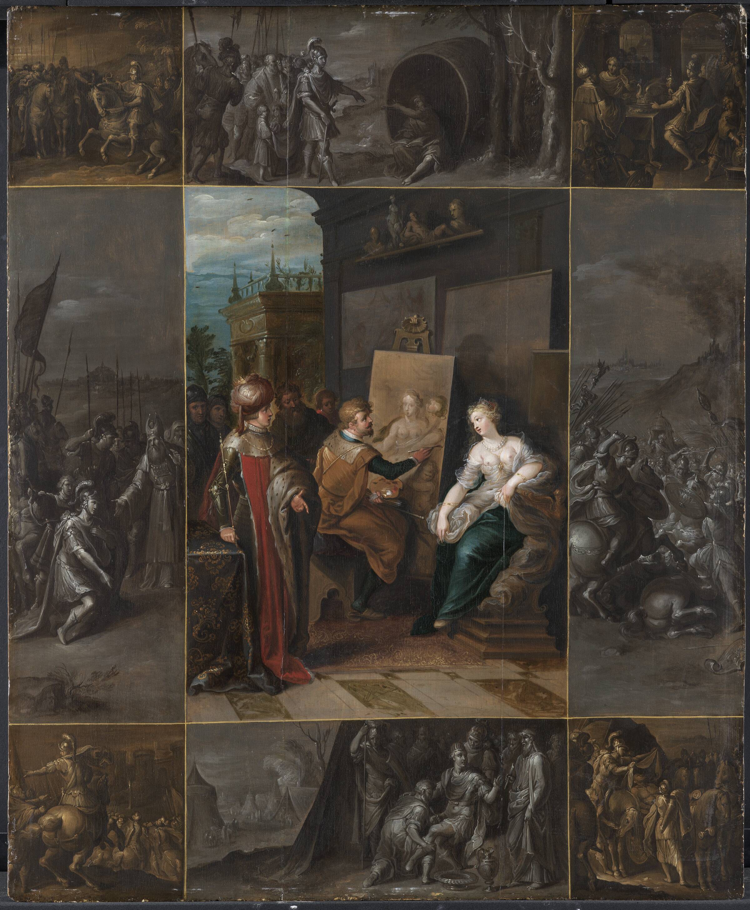 Apelles maler Campaspe, Frans Francken, 1620-1629