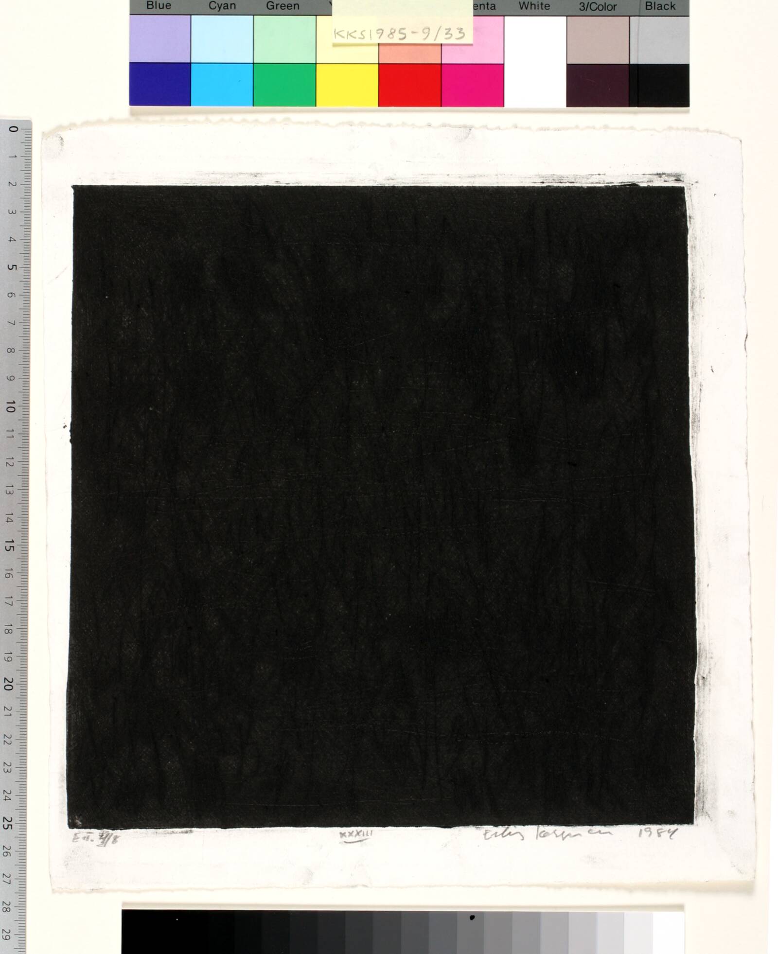 Dagbogsblad XXXIII, Erling Jørgensen, 1984