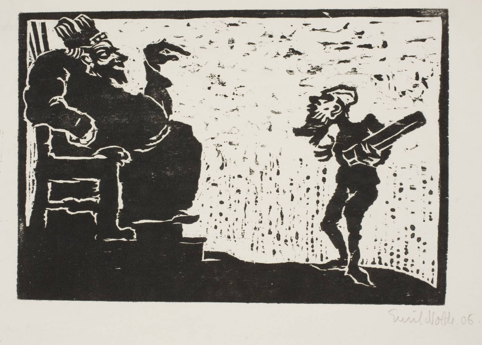 König und Narr, Emil Nolde, 1906