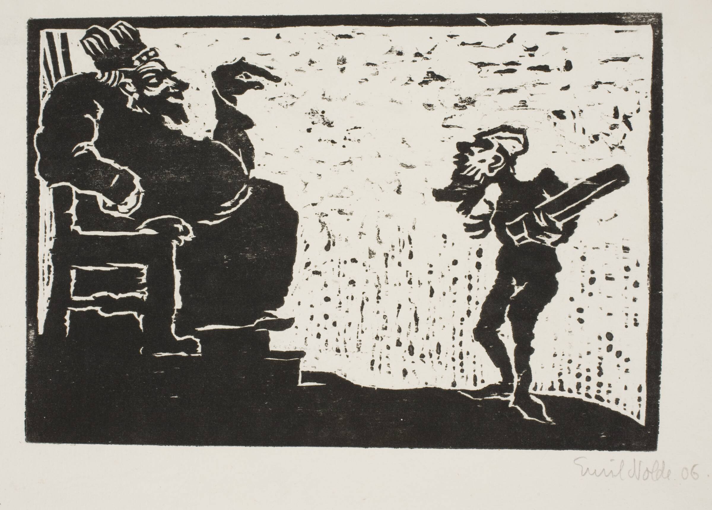König und Narr, Emil Nolde, 1906