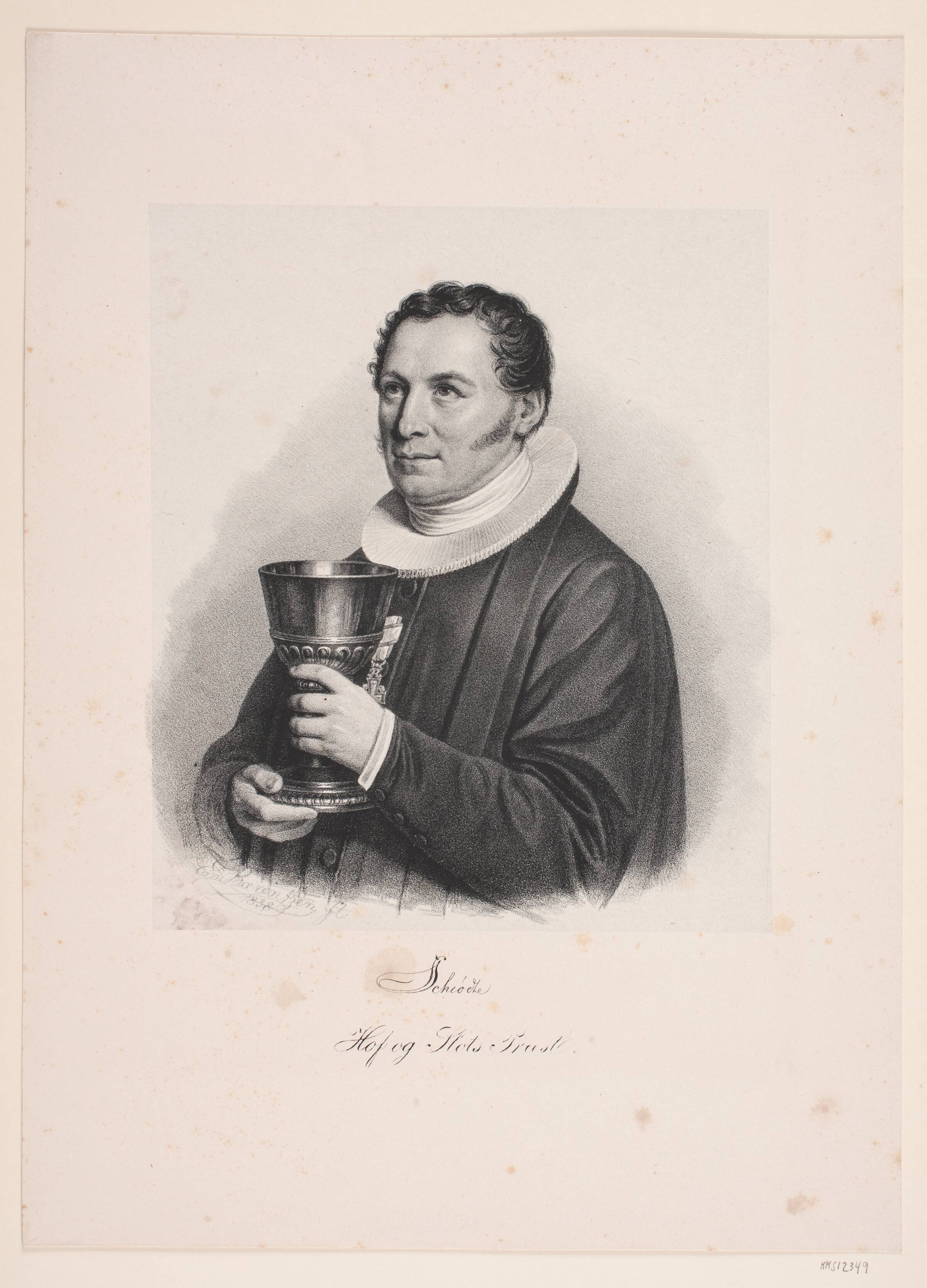Hof- og slotspræst Søren Schiødte, Emil Ditlev Bærentzen, 1838