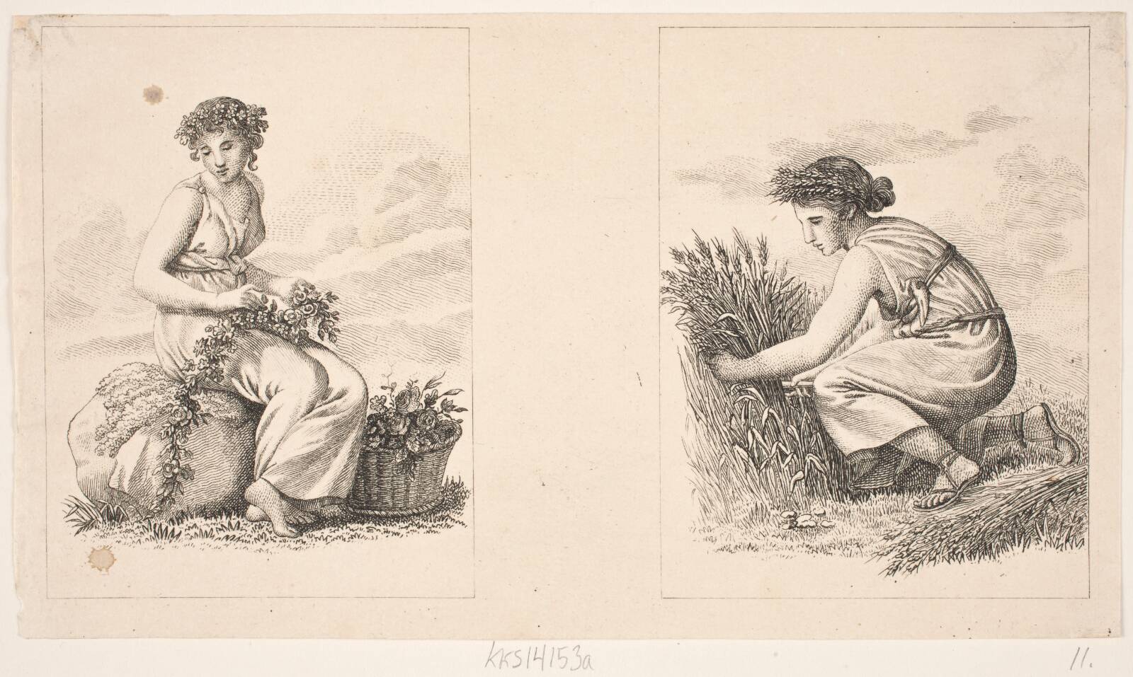 Årstiderne, Oluf Olufsen Bagge, 1811-1813