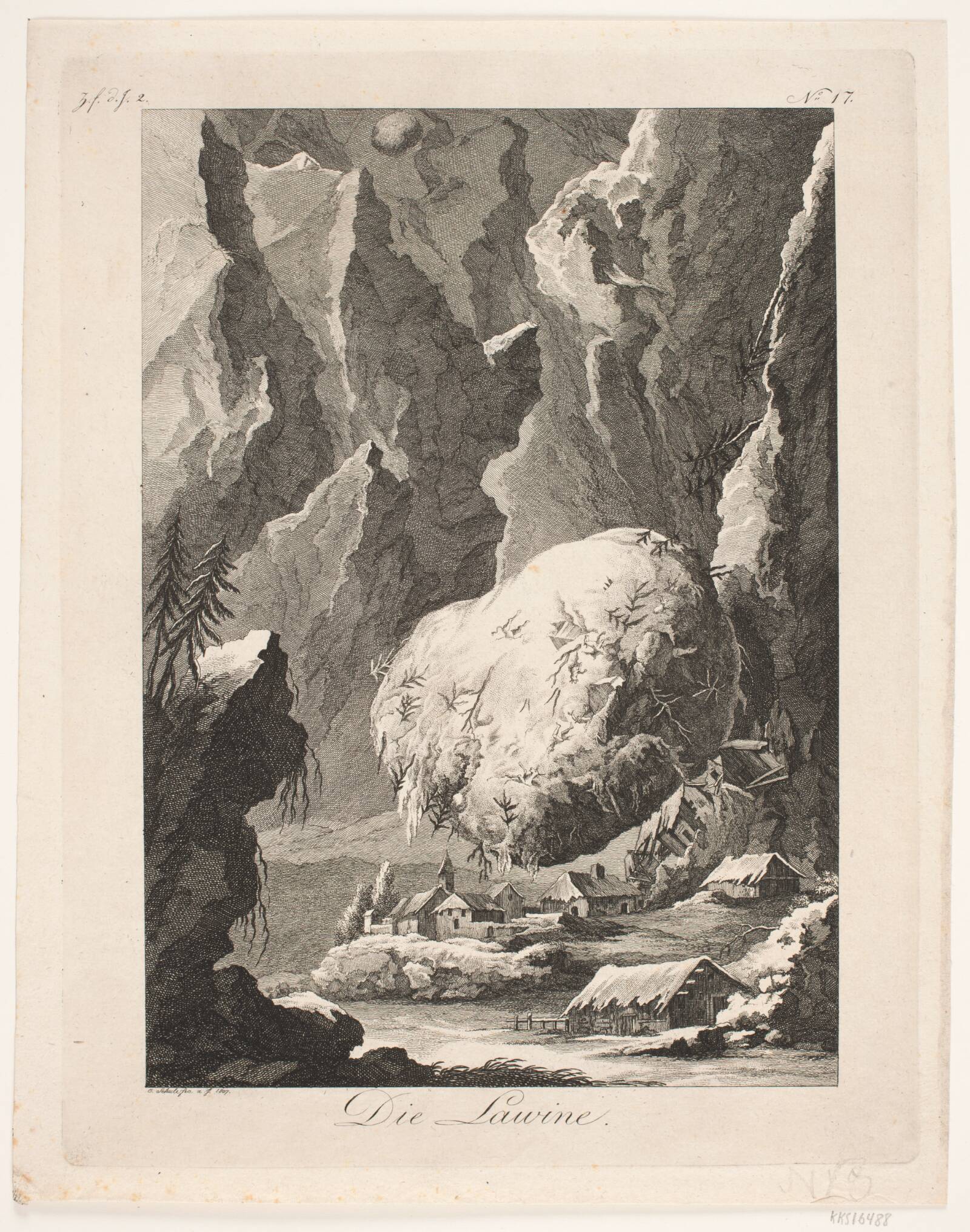 Lavinen, Georg Christian Schule, 1807