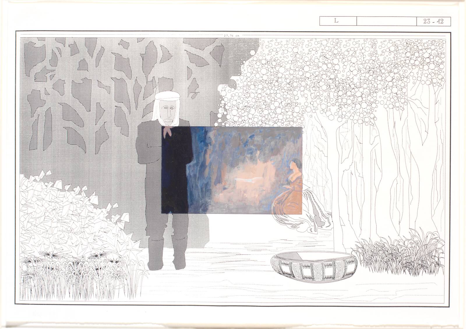 Fraktalt landskab., Nina Sten-Knudsen, 1993