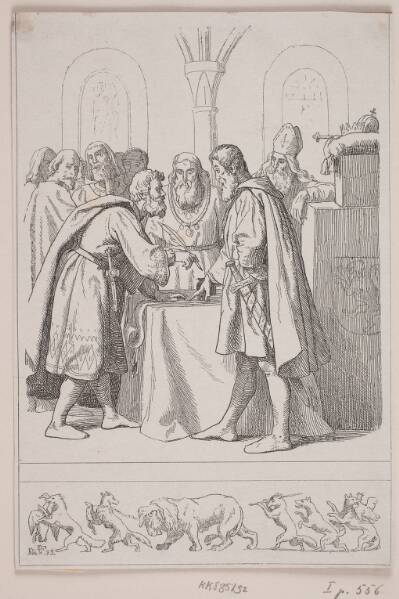 Illustration til "Kristoffer den anden. Rigets fuldkomne Opløsning"