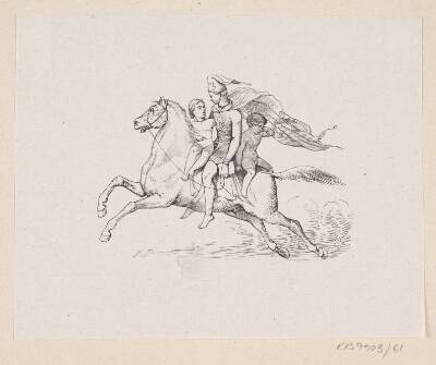 Illustration til "Ole Lukøie" i H.C. Andersen, "Eventyr og Historier", Bind 1
