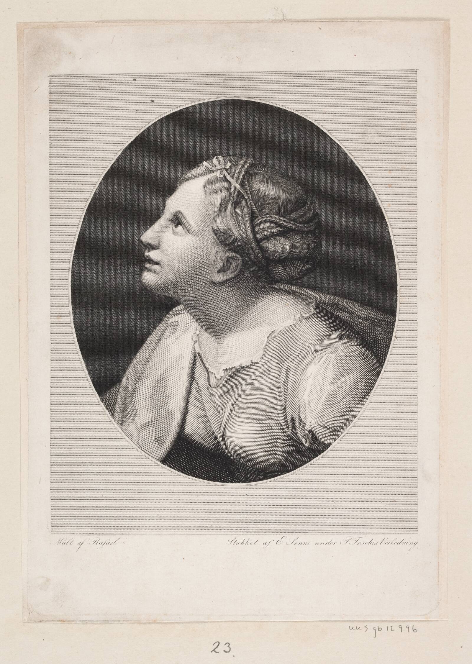Ung Kvinde, Edvard Sonne, 1830-1839