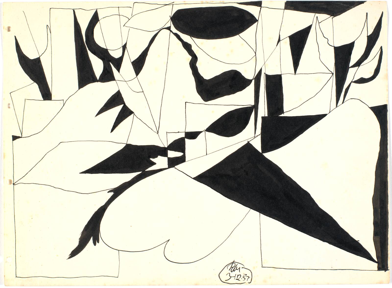 Botanisk figuration, Richard Mortensen, 1937