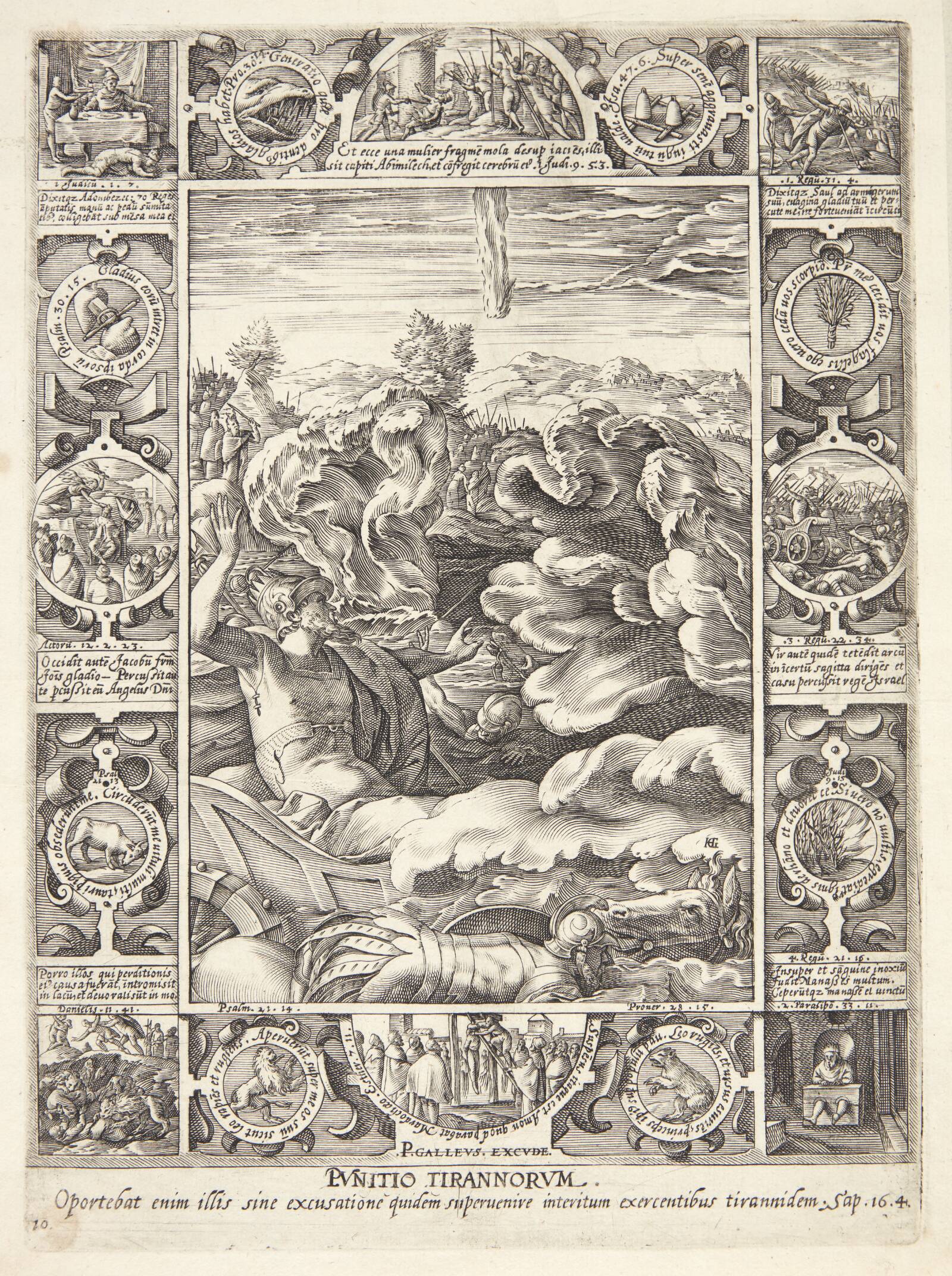 Straffen for tyranni, Hendrick Goltzius, 1578