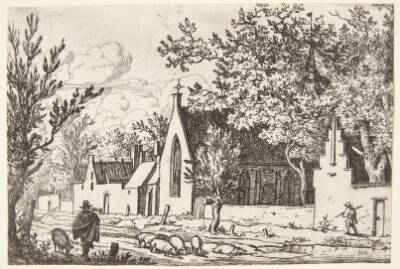 Grise ved et kapel