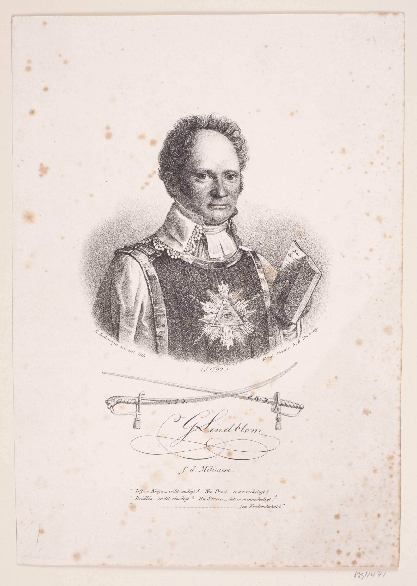 G. Lindblom, Edvard Lehmann, 1820-1843
