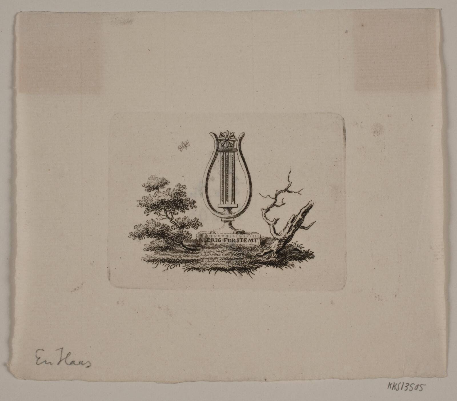 En lyre. "Aldrig forstemt", Ubekendt, 1756-1804