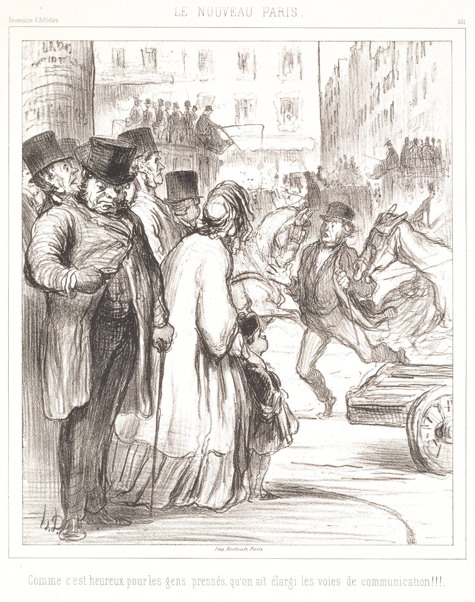Le nouveau Paris, Honoré Daumier, 1862