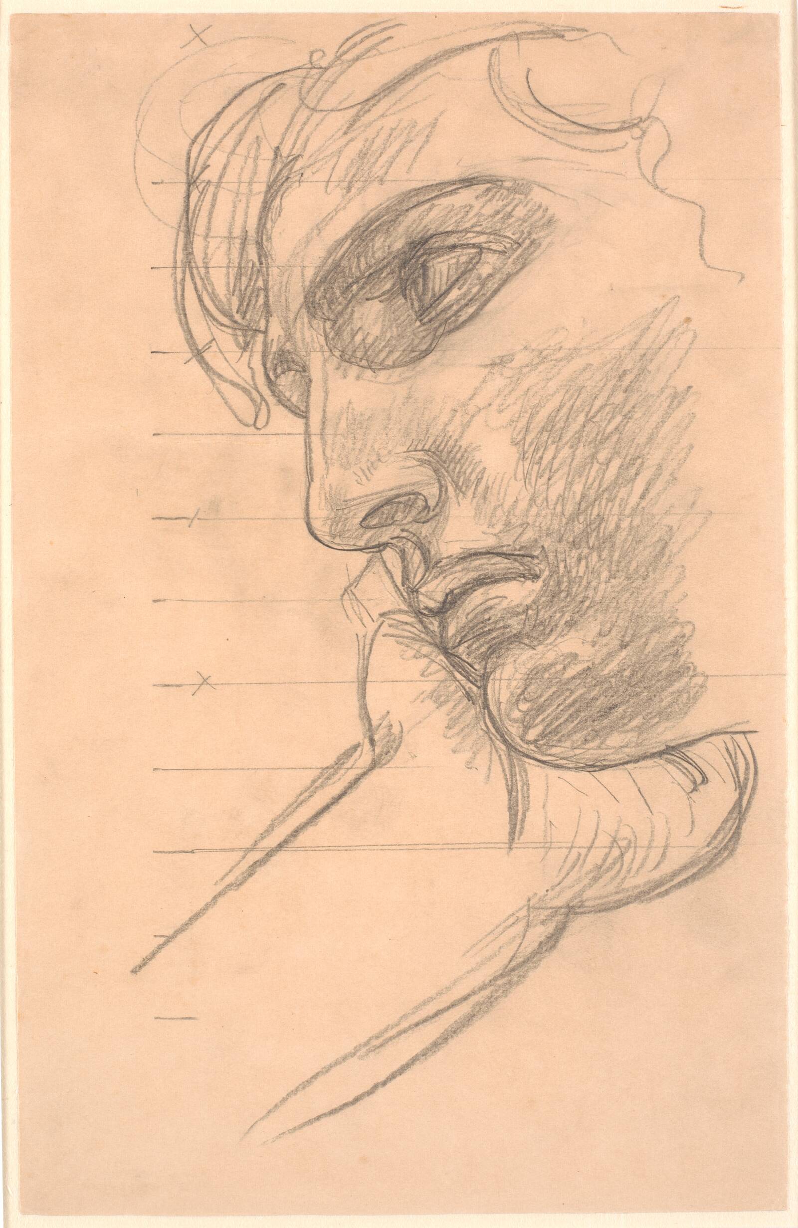 Kvindehoved, J.F. Willumsen, 1905