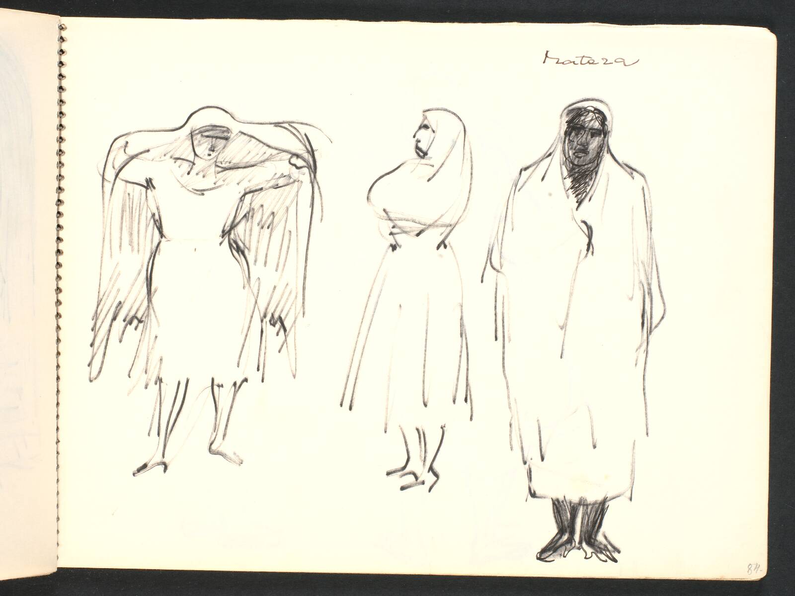 Tre tilhyllede figurer, Gottfred Eickhoff, 1952