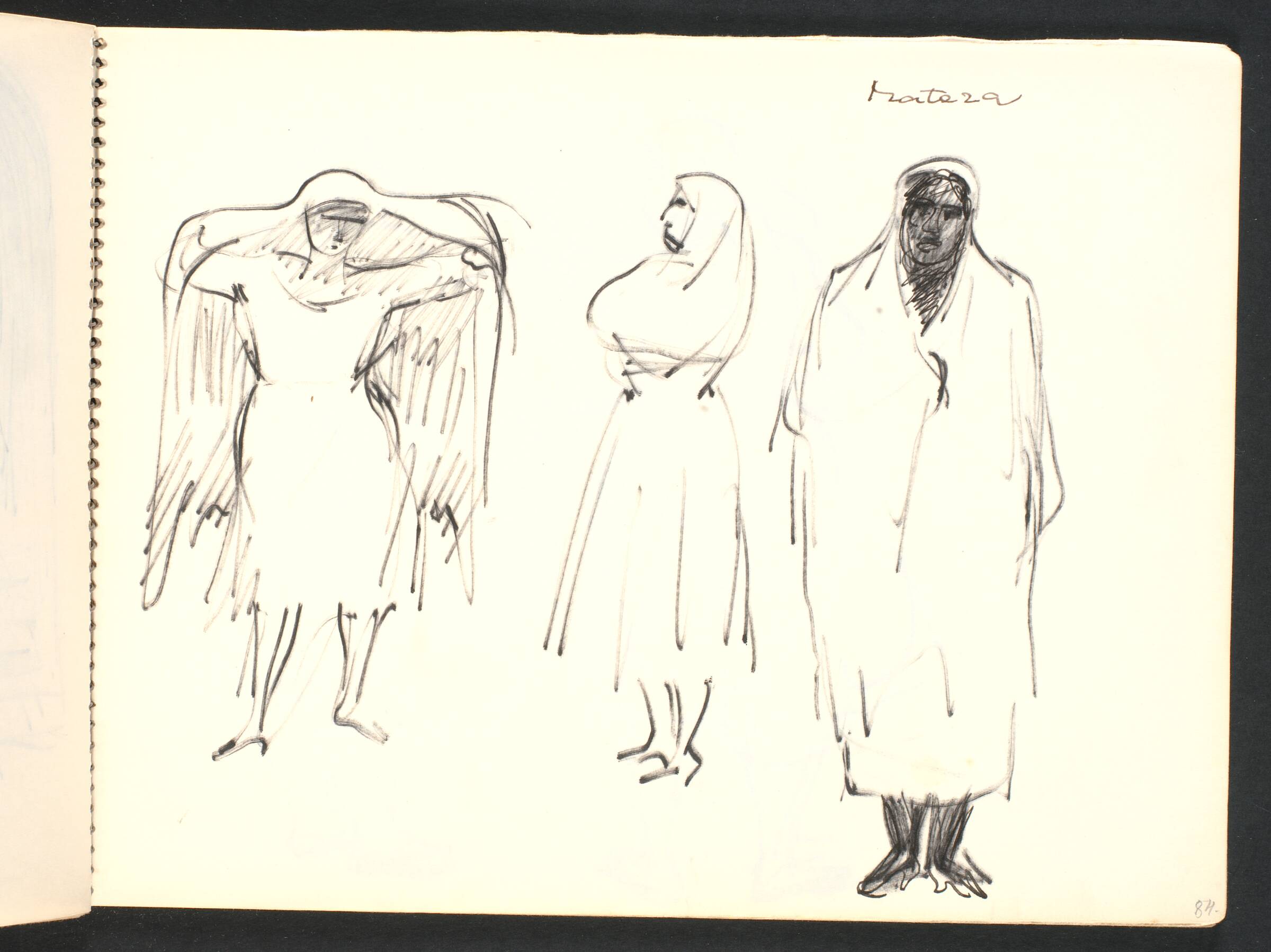 Tre tilhyllede figurer, Gottfred Eickhoff, 1952