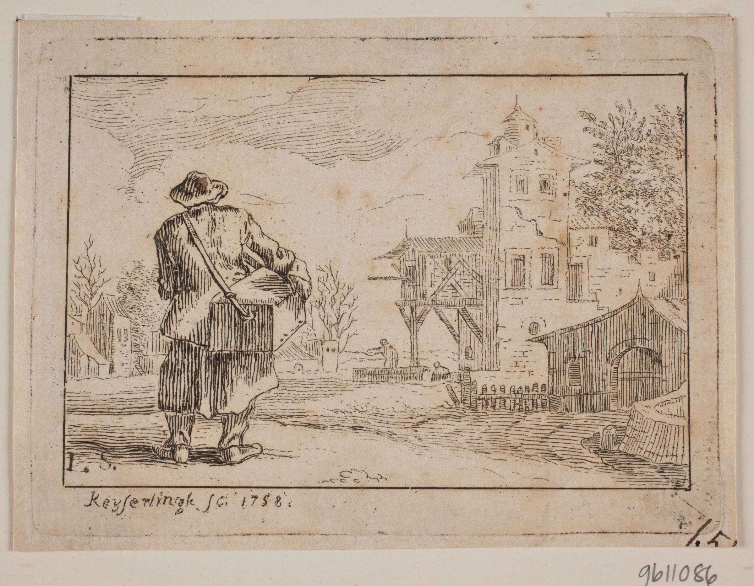 En Bissekræmmer, J.E. Keyserlingk, 1758