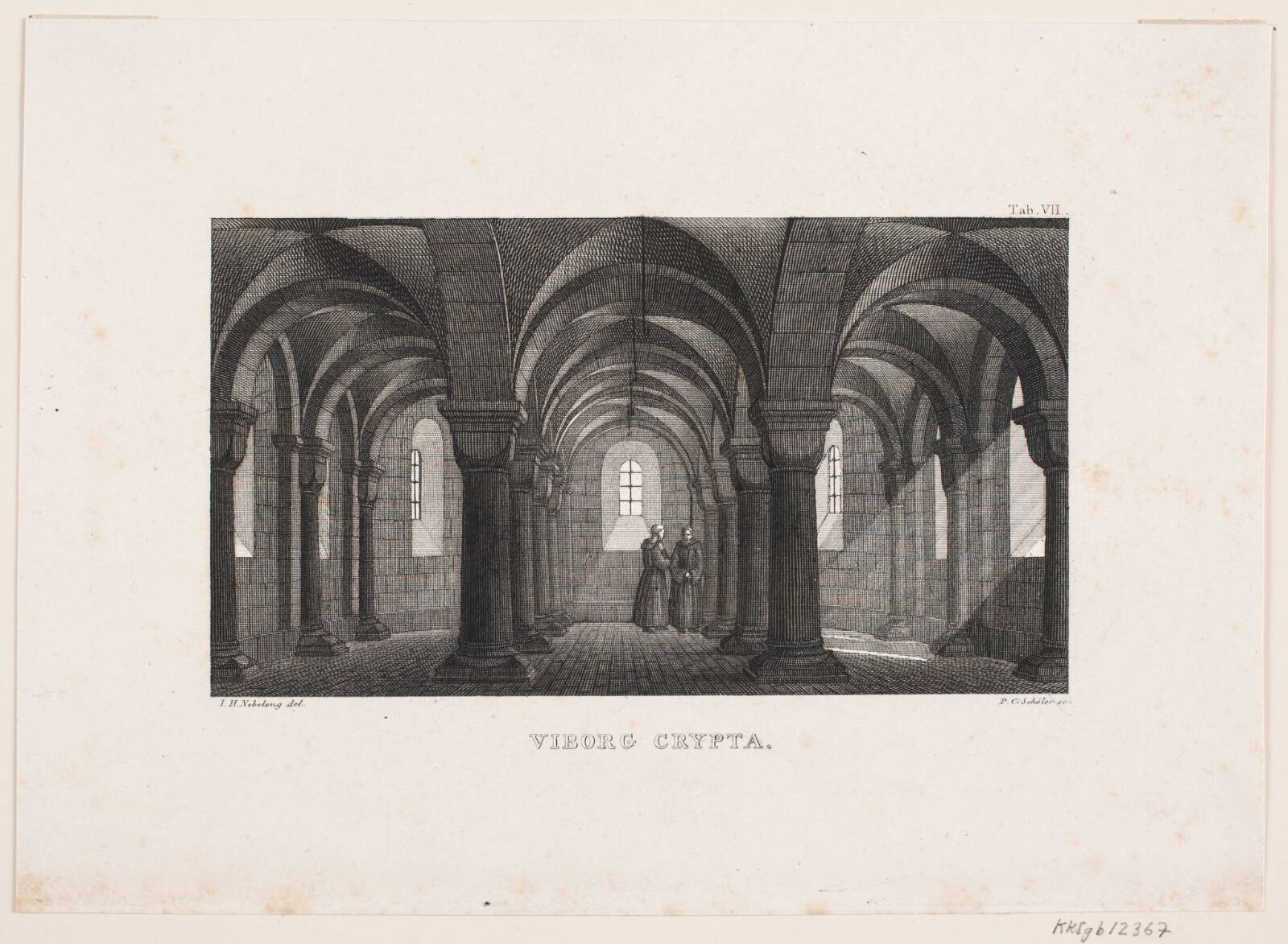 Viborg Crypta, Peter Christian Schøler, 1834-1866