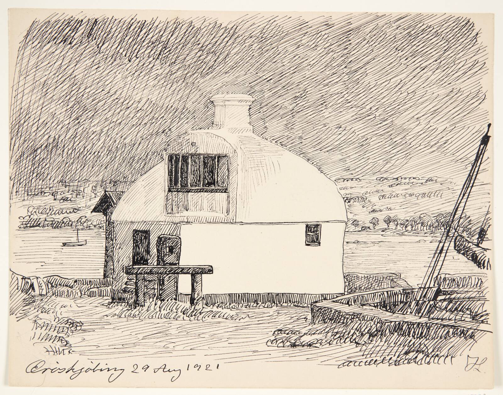 "Ærøskøbing". Ærø, Johannes Larsen, 1921