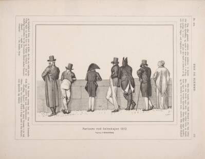Parisere ved Seinekajen 1812