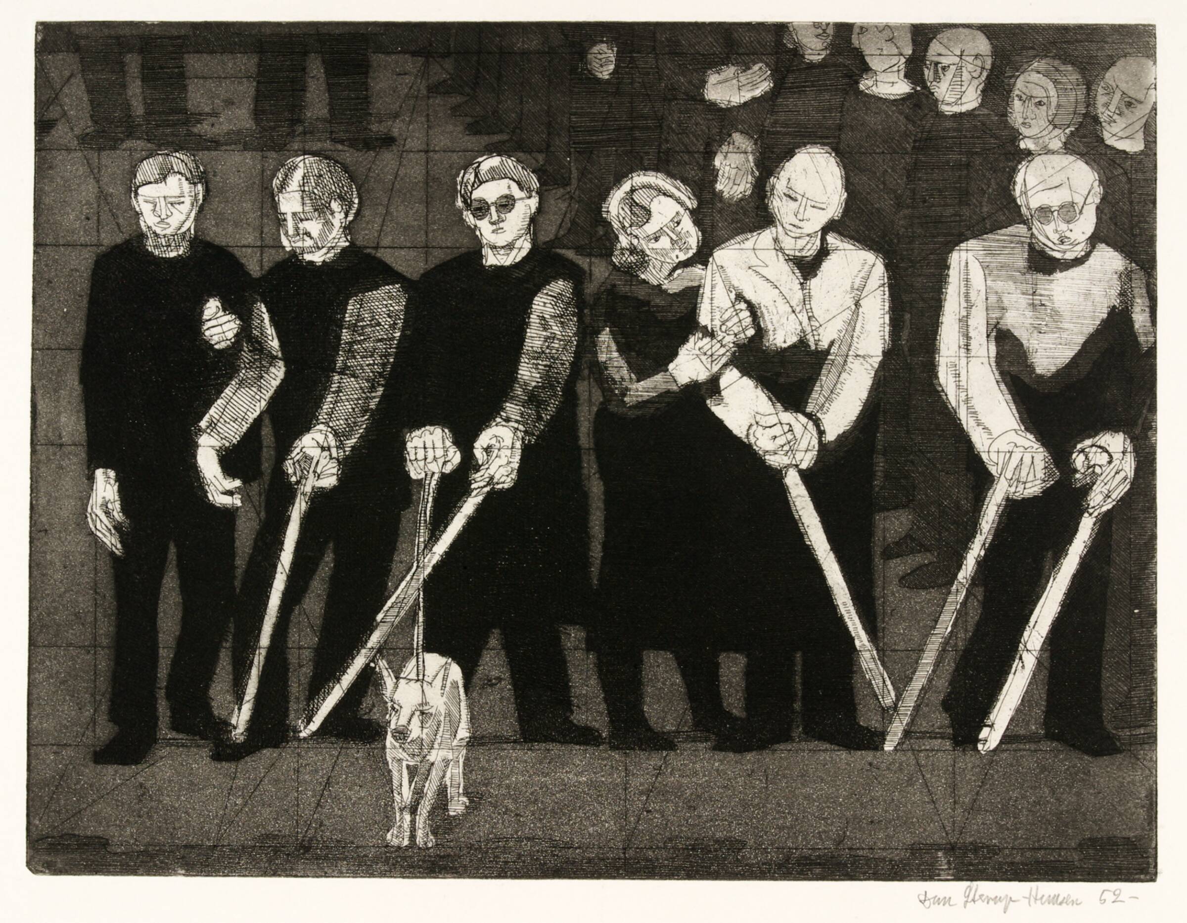 Krigsblinde, Dan Sterup-Hansen, 1952
