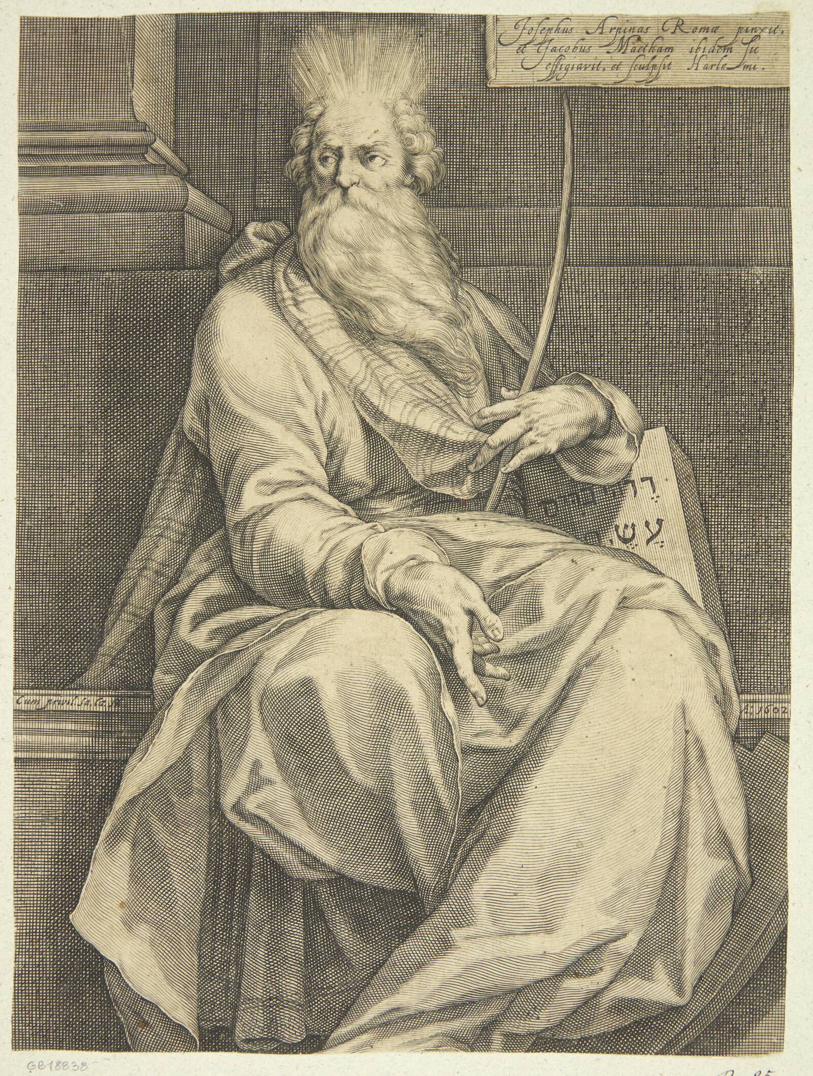 Moses, Jacob Matham, 1602