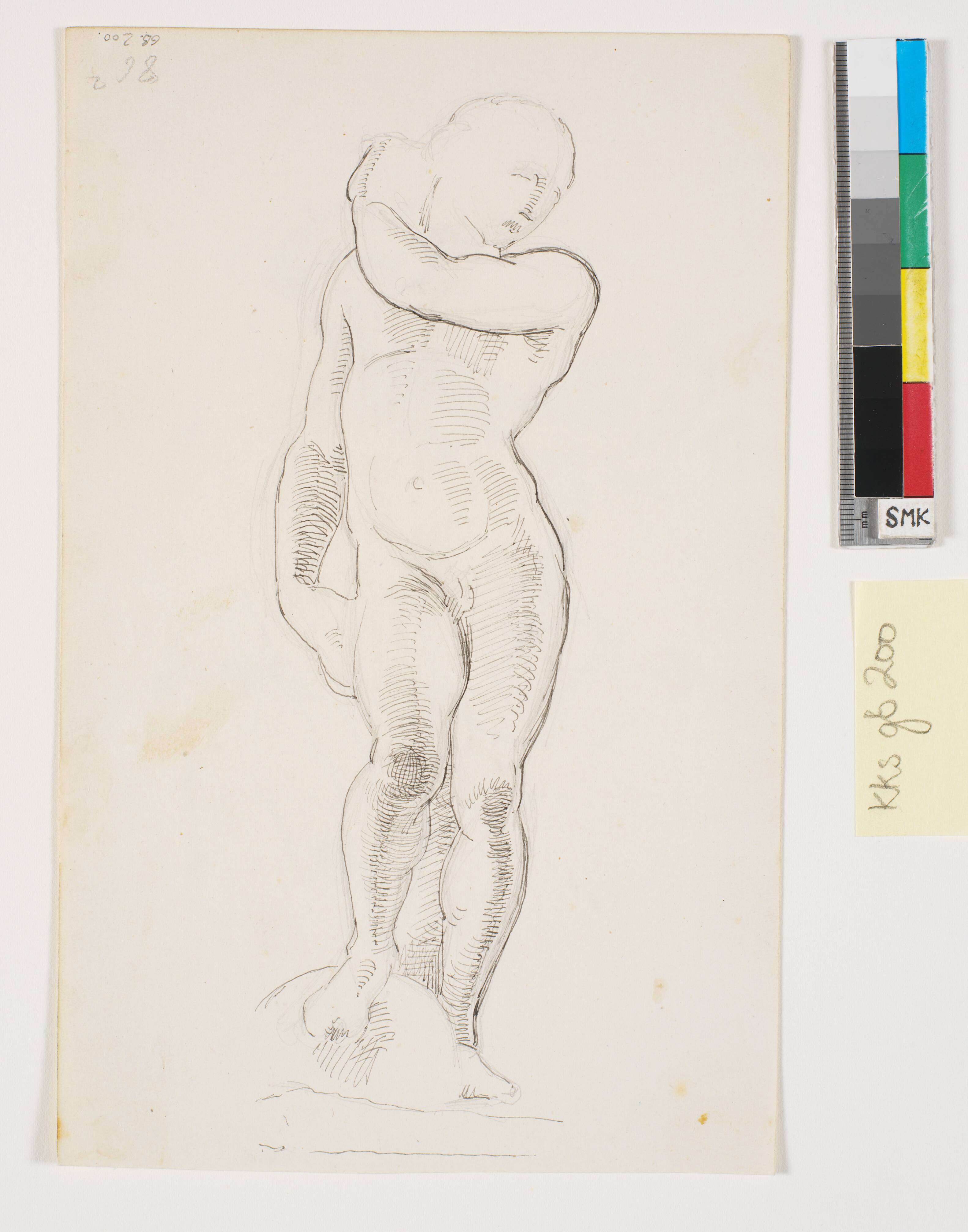 Studie af Michellangelos David (tidligere kaldet Apollo) i Mus. nazionale, Firenze