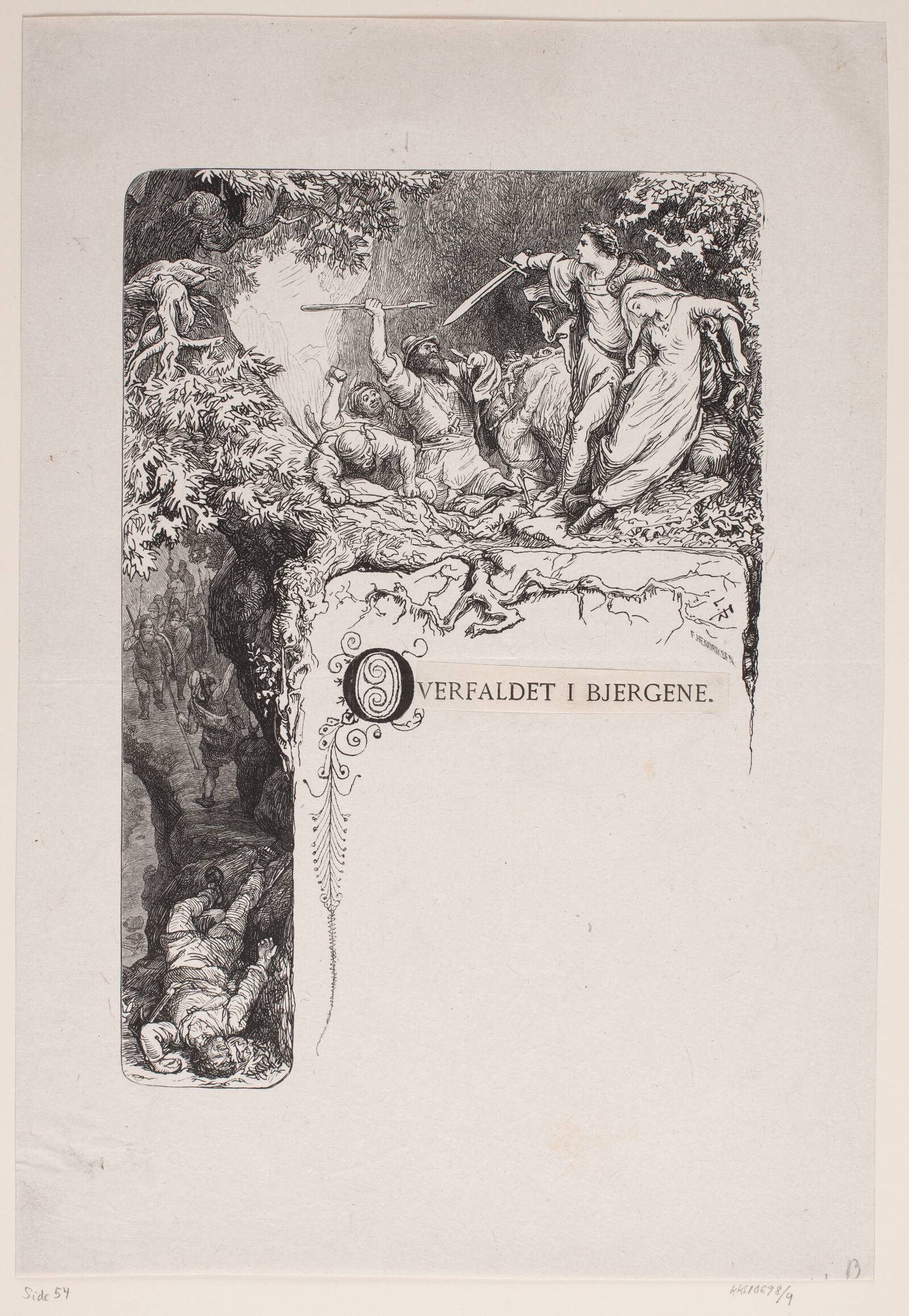 Overfaldet i bjergene, Ubekendt, 1878