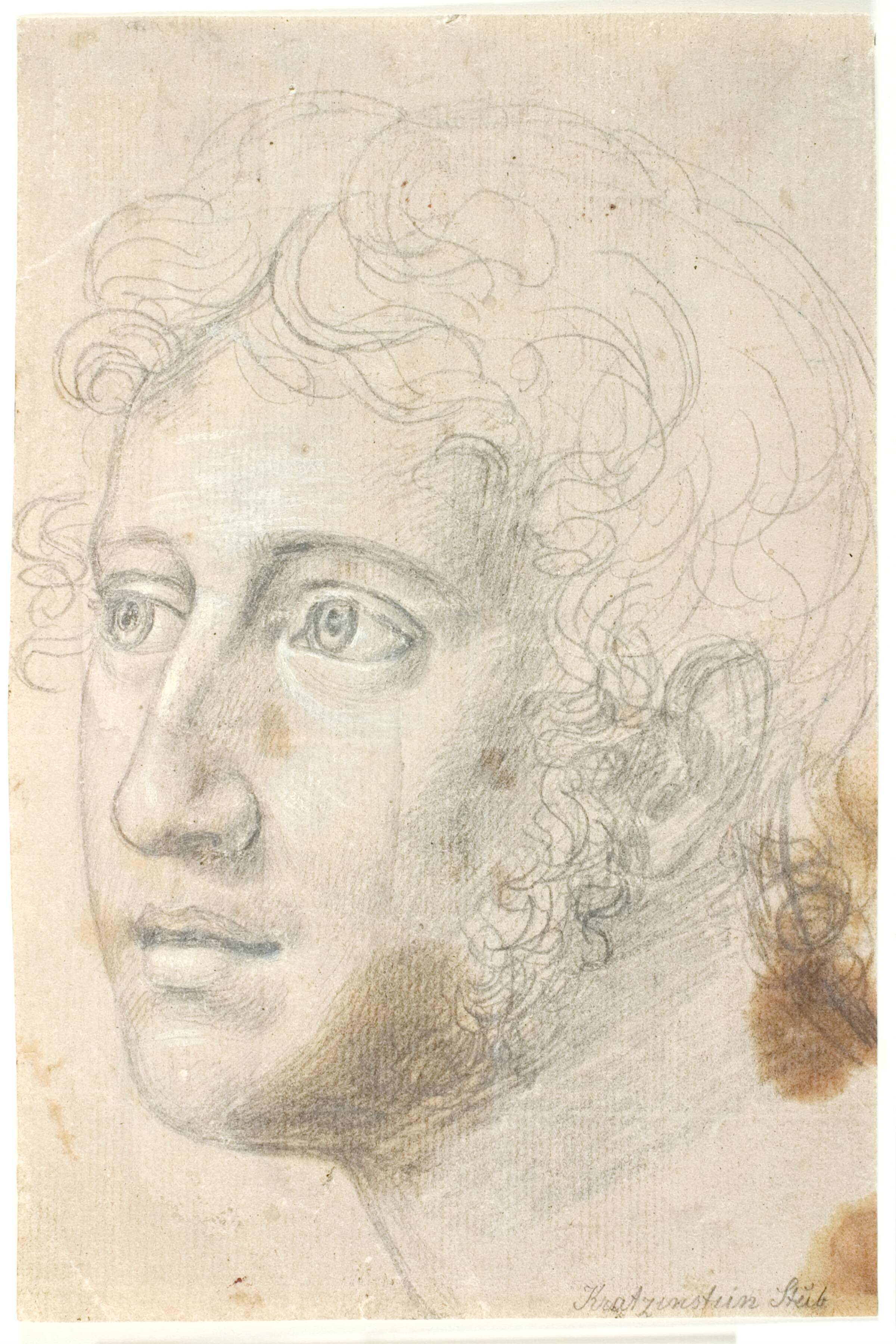 Studiehoved af Hother, C.G. Kratzenstein Stub, 1813