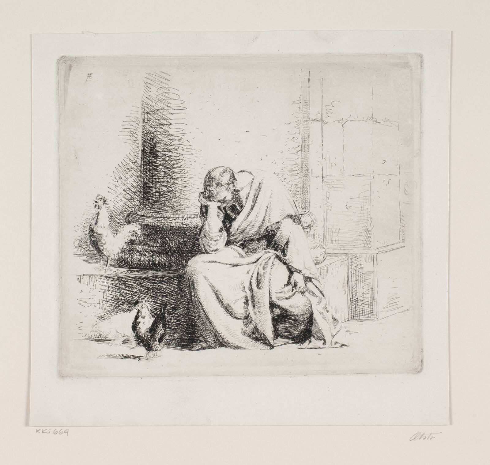 Den angrende Peter, Carl Bloch, 1882