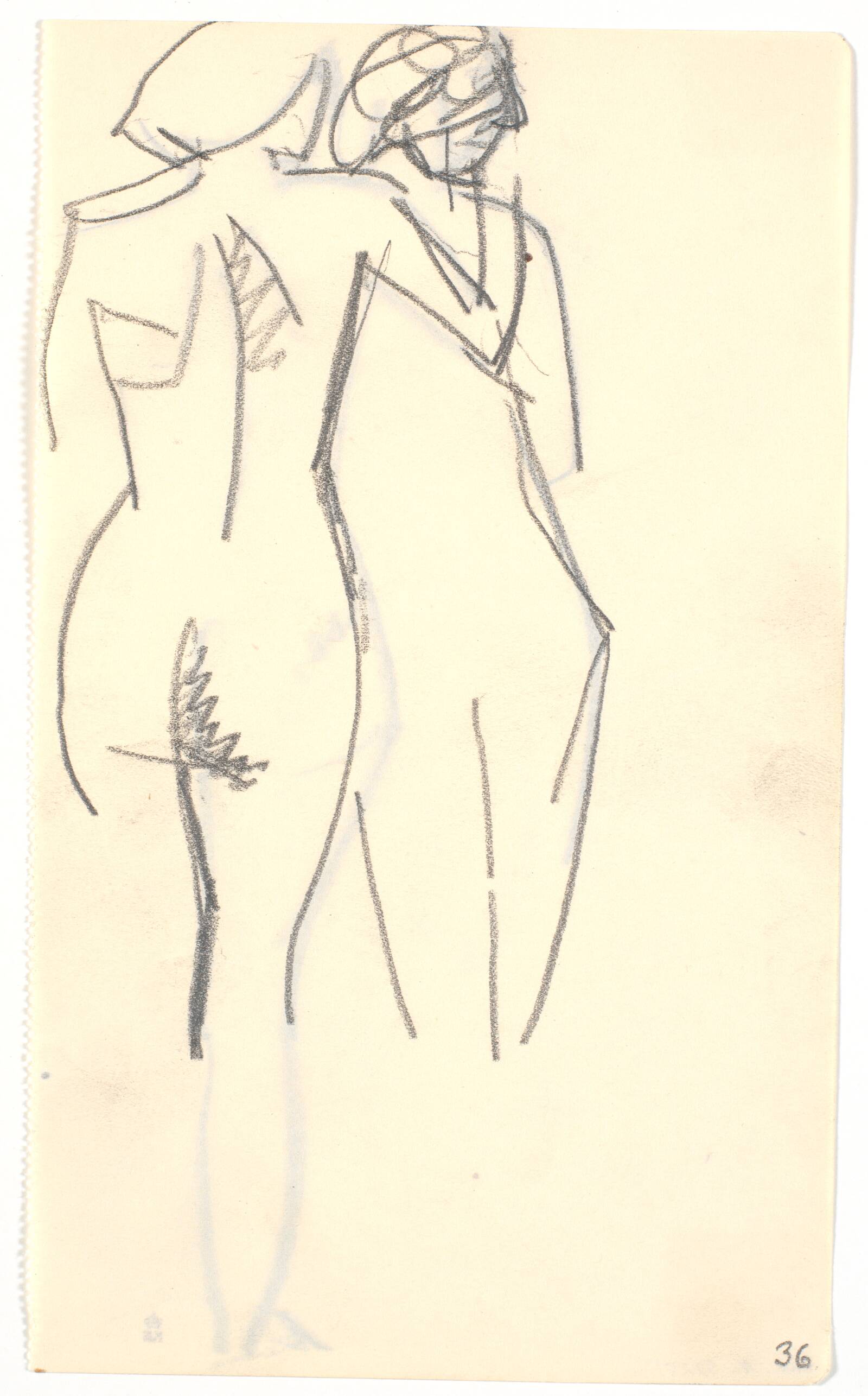 To stående modeller, Isakson, Karl, 1914-1915