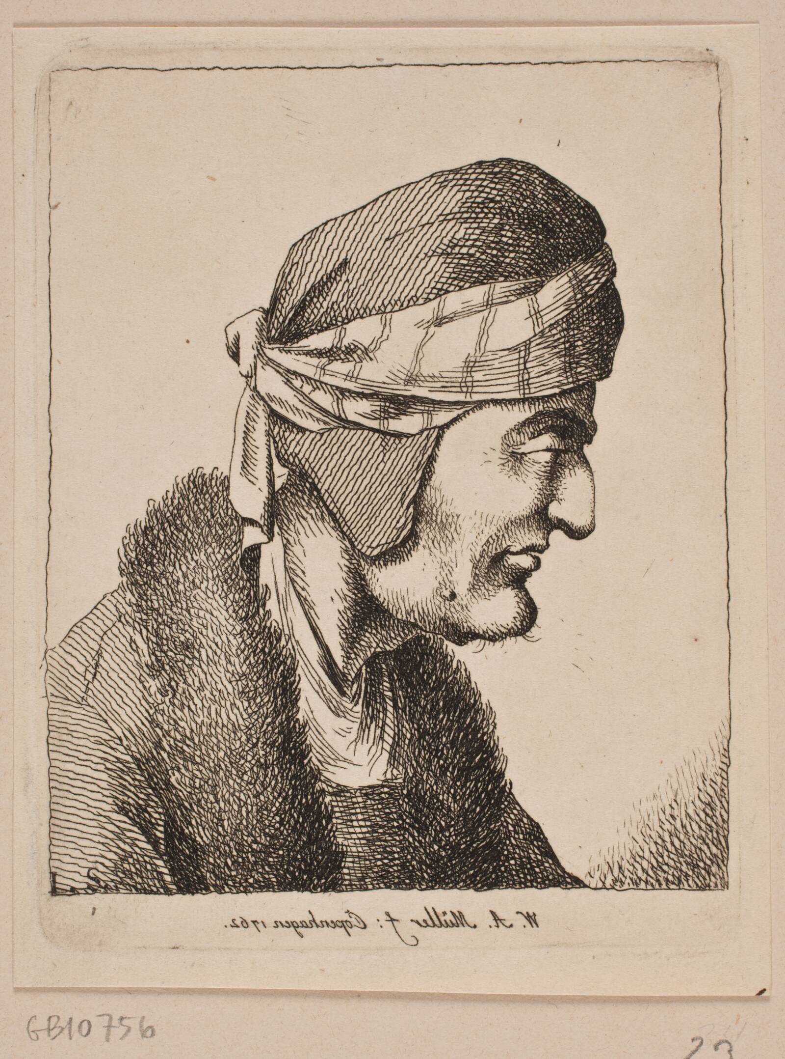 Brystbillede af en gammel Mand, W.A. Müller, 1762
