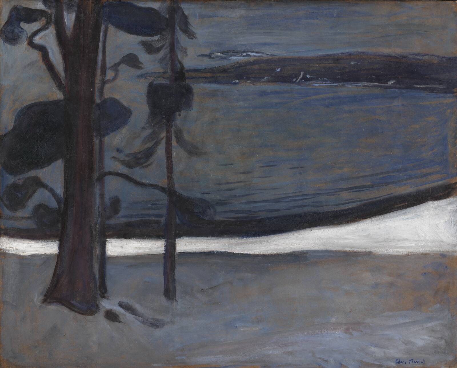 Winter in Nordstrand, by Edvard Munch, 1900-1901