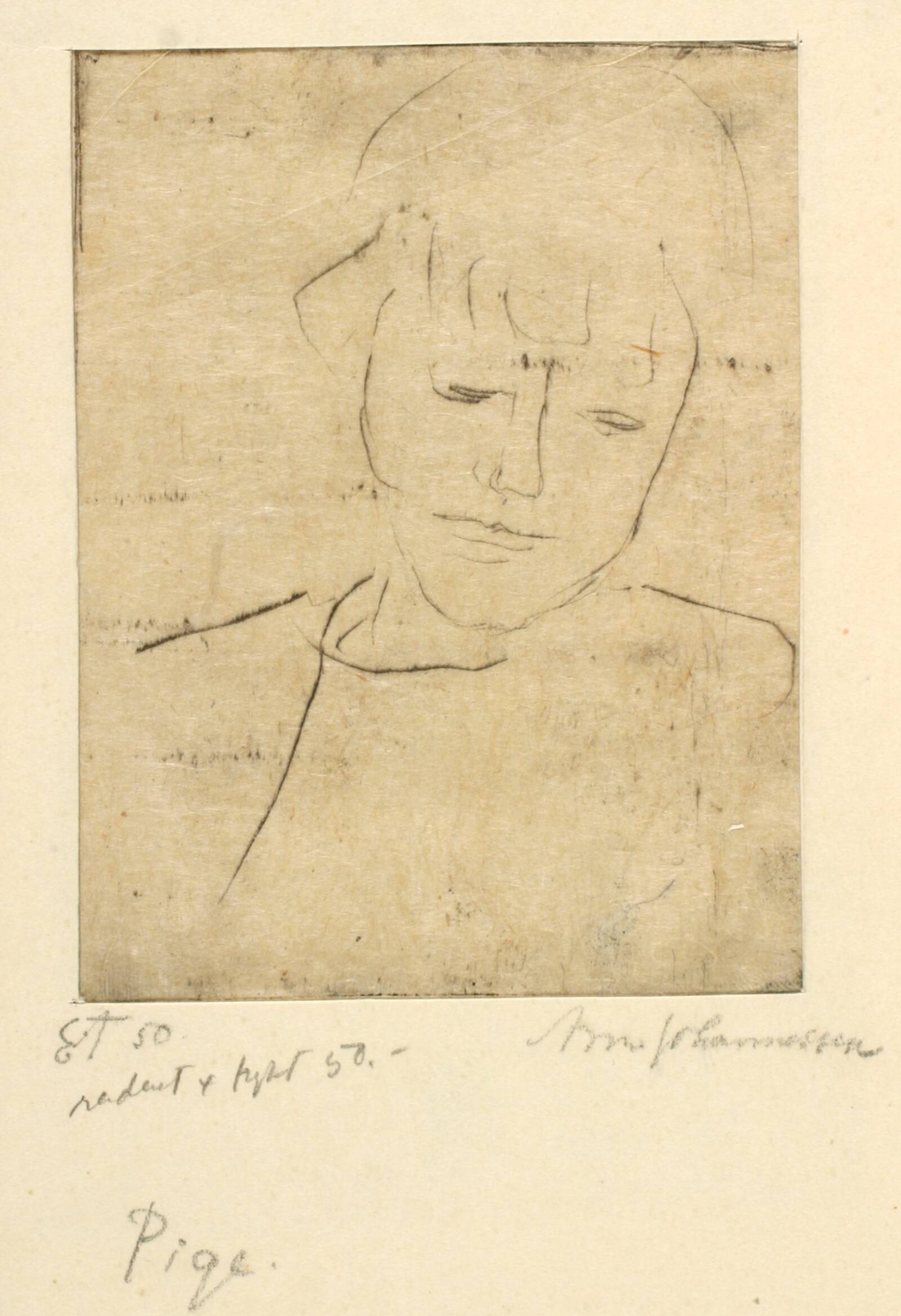 Pige, Arne Johannessen, 1950