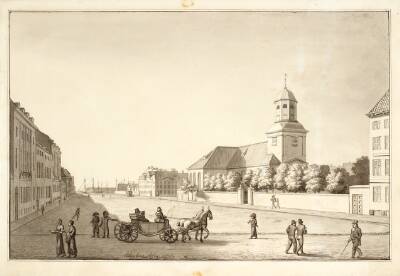 Udsigt over Sankt Annæ plads med Garnisonskirken