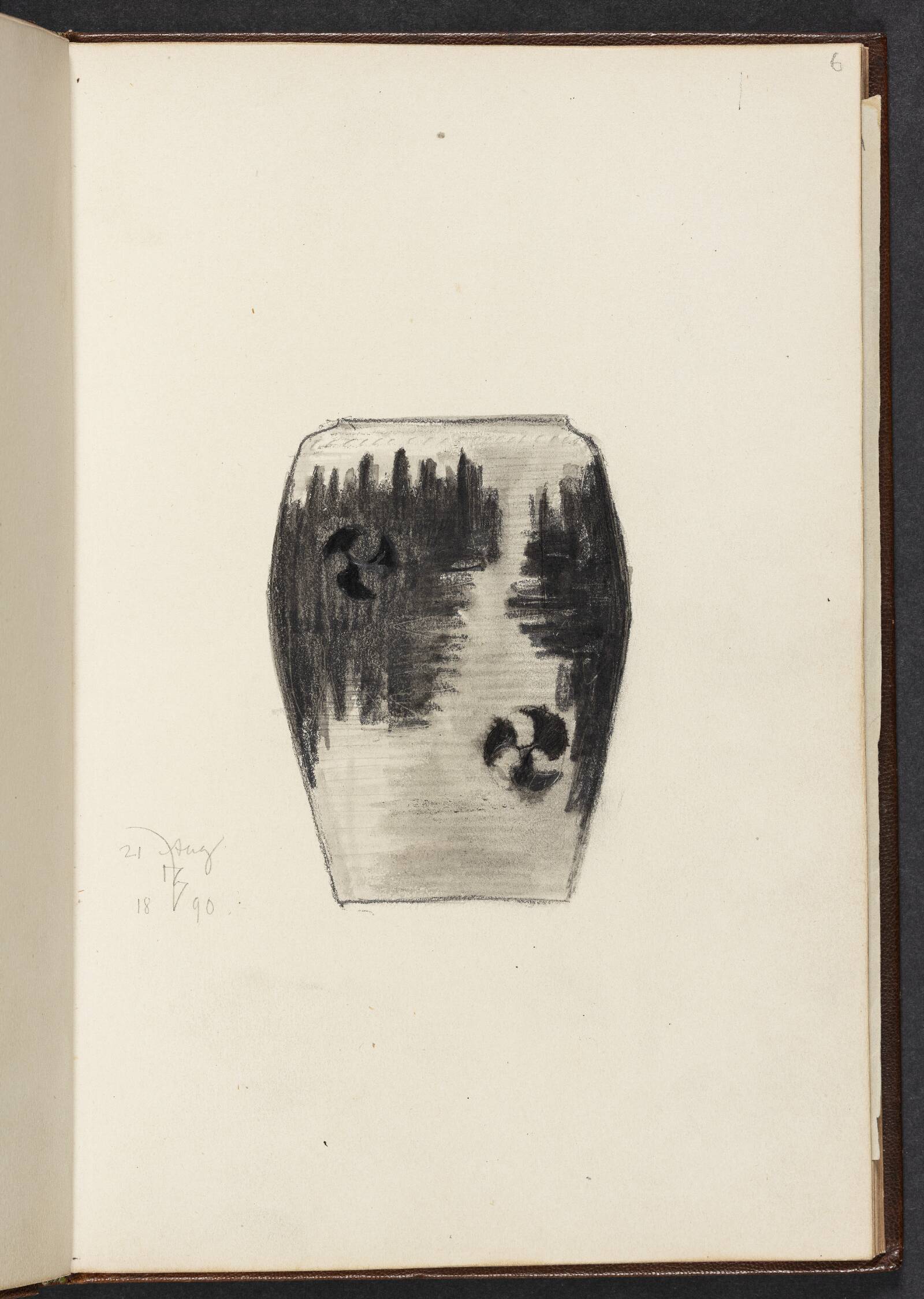Udkast til en krukke, Thorvald Bindesbøll, 1890