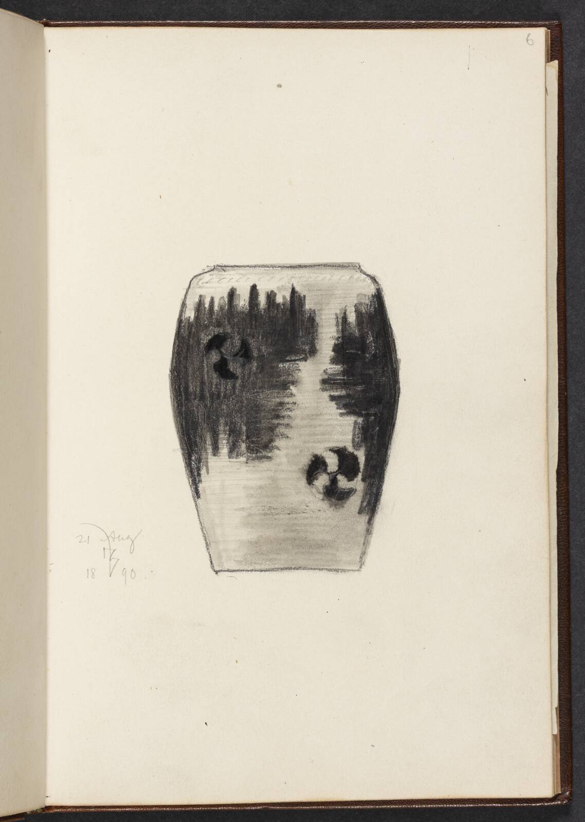 Udkast til en krukke, by Thorvald Bindesbøll, 1890