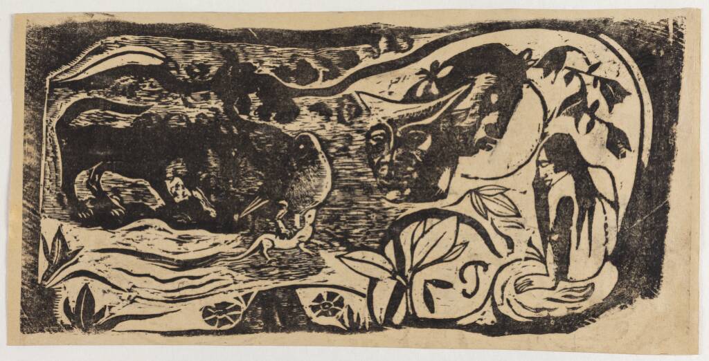 Planche au diable cornu, Paul Gauguin, 1895-1903