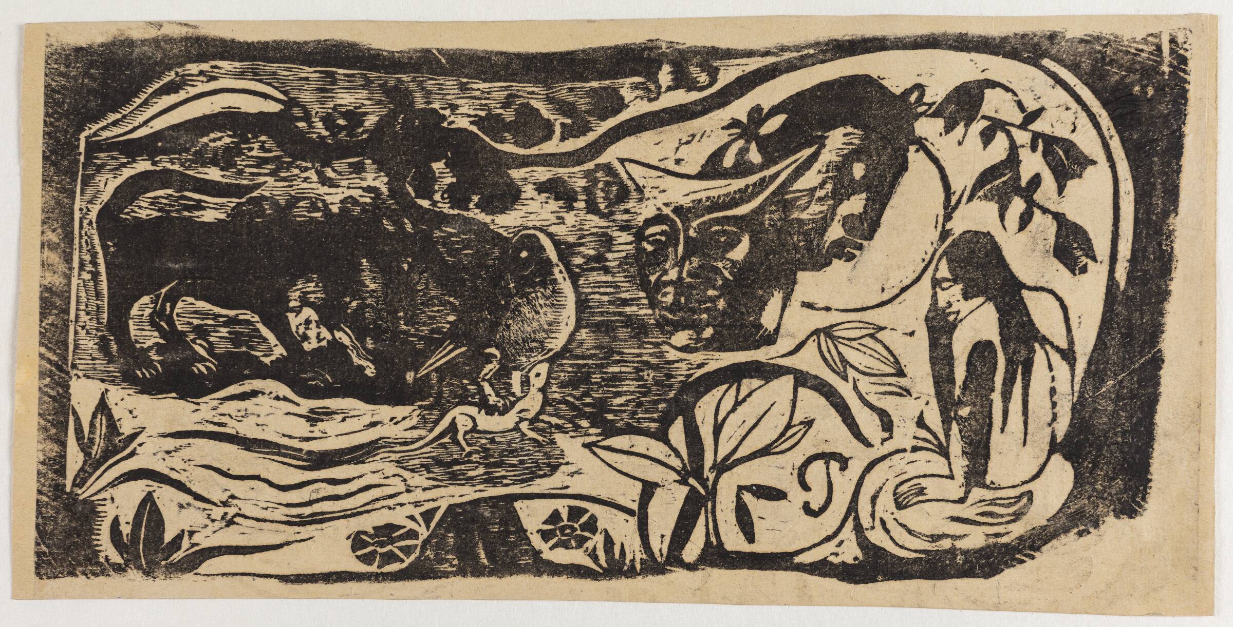 Planche au diable cornu, Paul Gauguin, 1895-1903