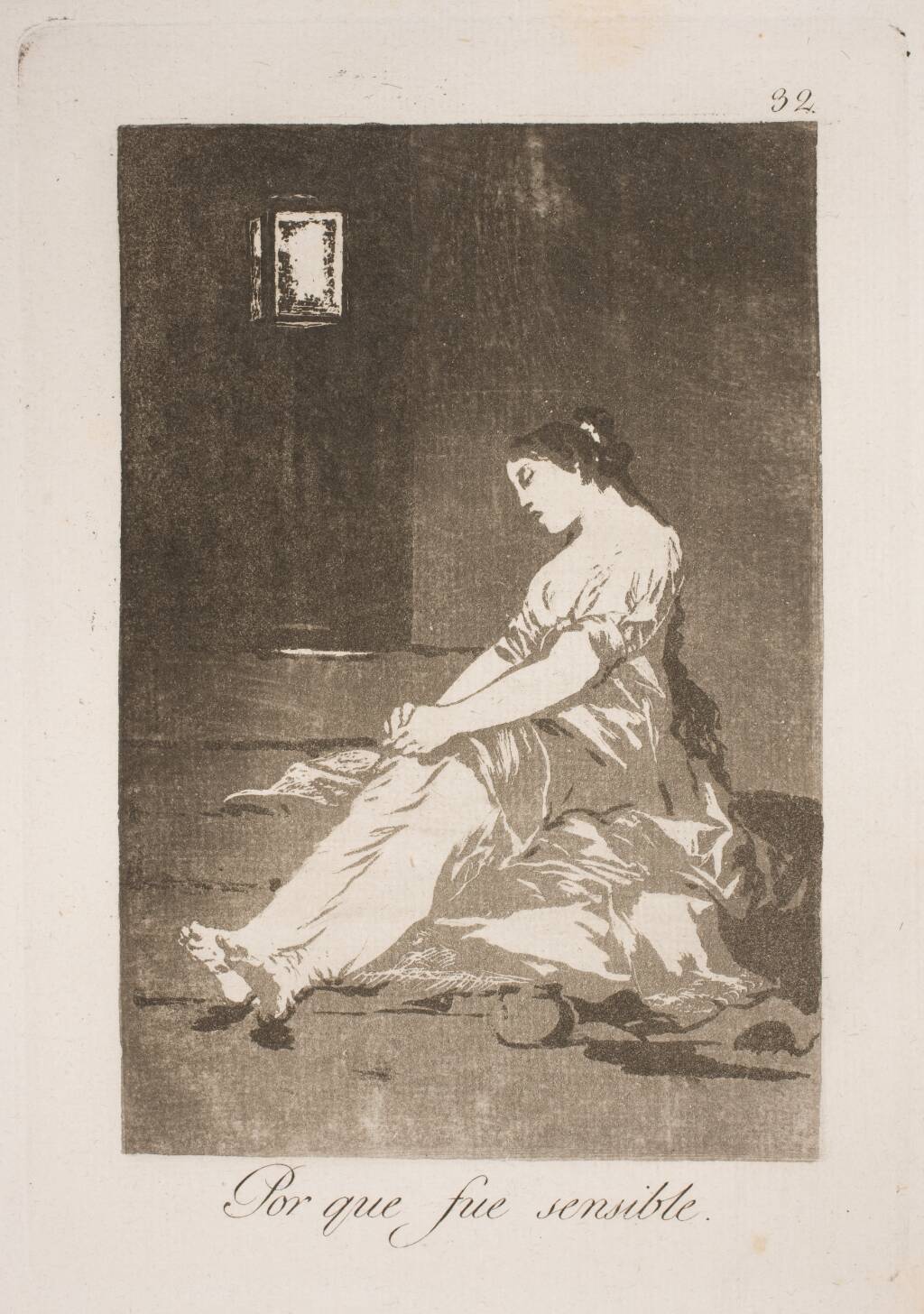 For at have givet efter for sine følelser, Francisco de Goya, 1797-1798