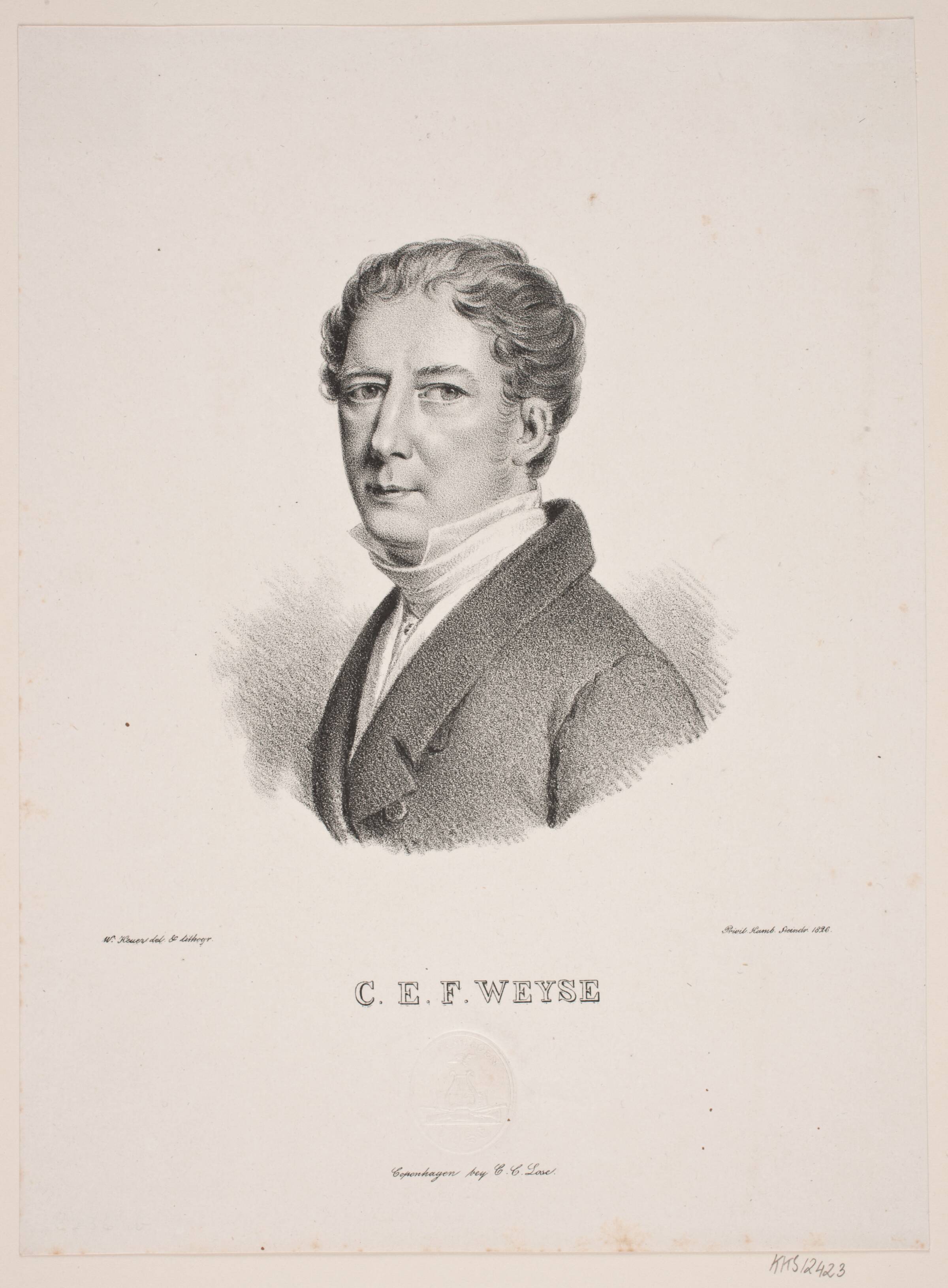 C. E. F. Weyse, WIlhelm Heuer, 1826