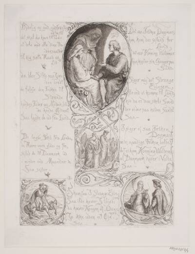 Illustration nr. 4 til "Visen om Dronning Dagmars ankomst til Danmark"
