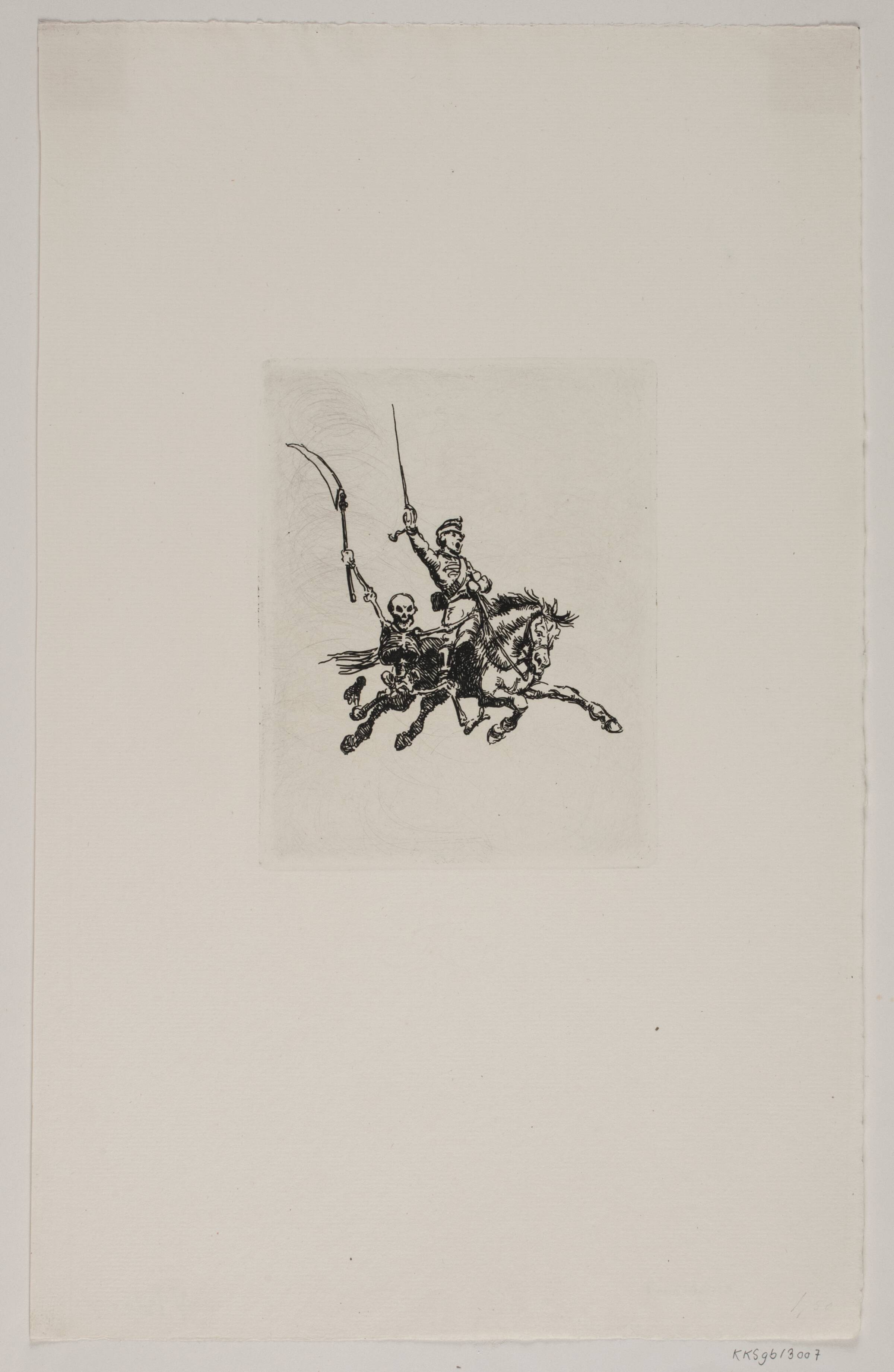 Døden og husaren, G.V. Blom, 1853-1942