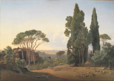 Udsigt fra Hadrians villa ved Tivoli