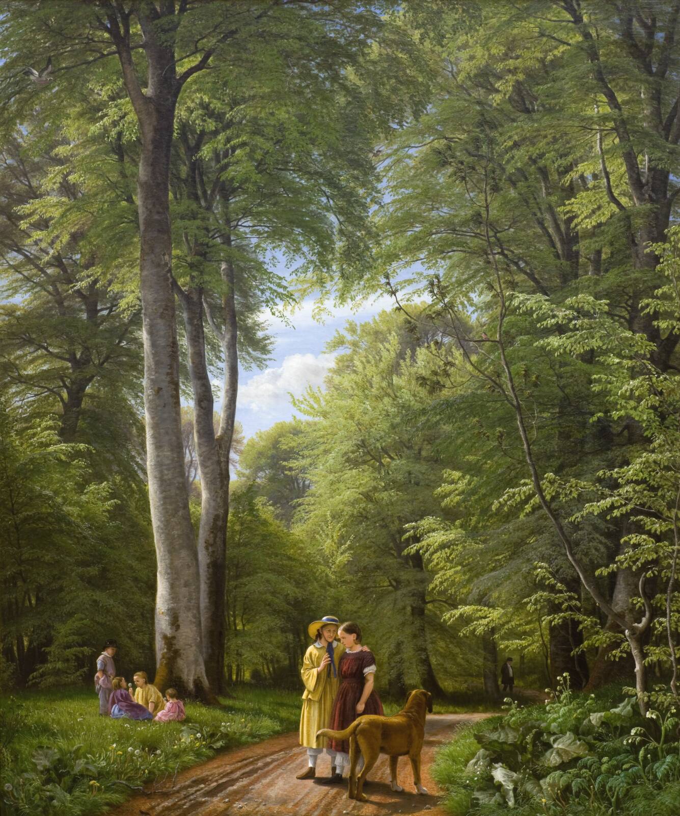 A Beech Wood in May near Iselingen Manor, Zealand, by P.C. Skovgaard, 1857