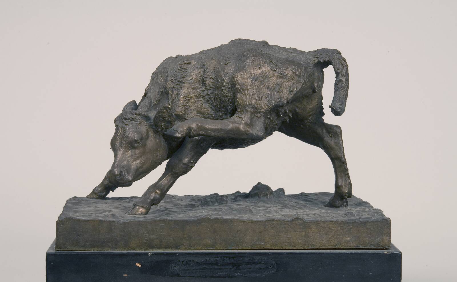 A Calf Scratching Itself Behind Its Ear, by Anne Marie Carl Nielsen, 1887