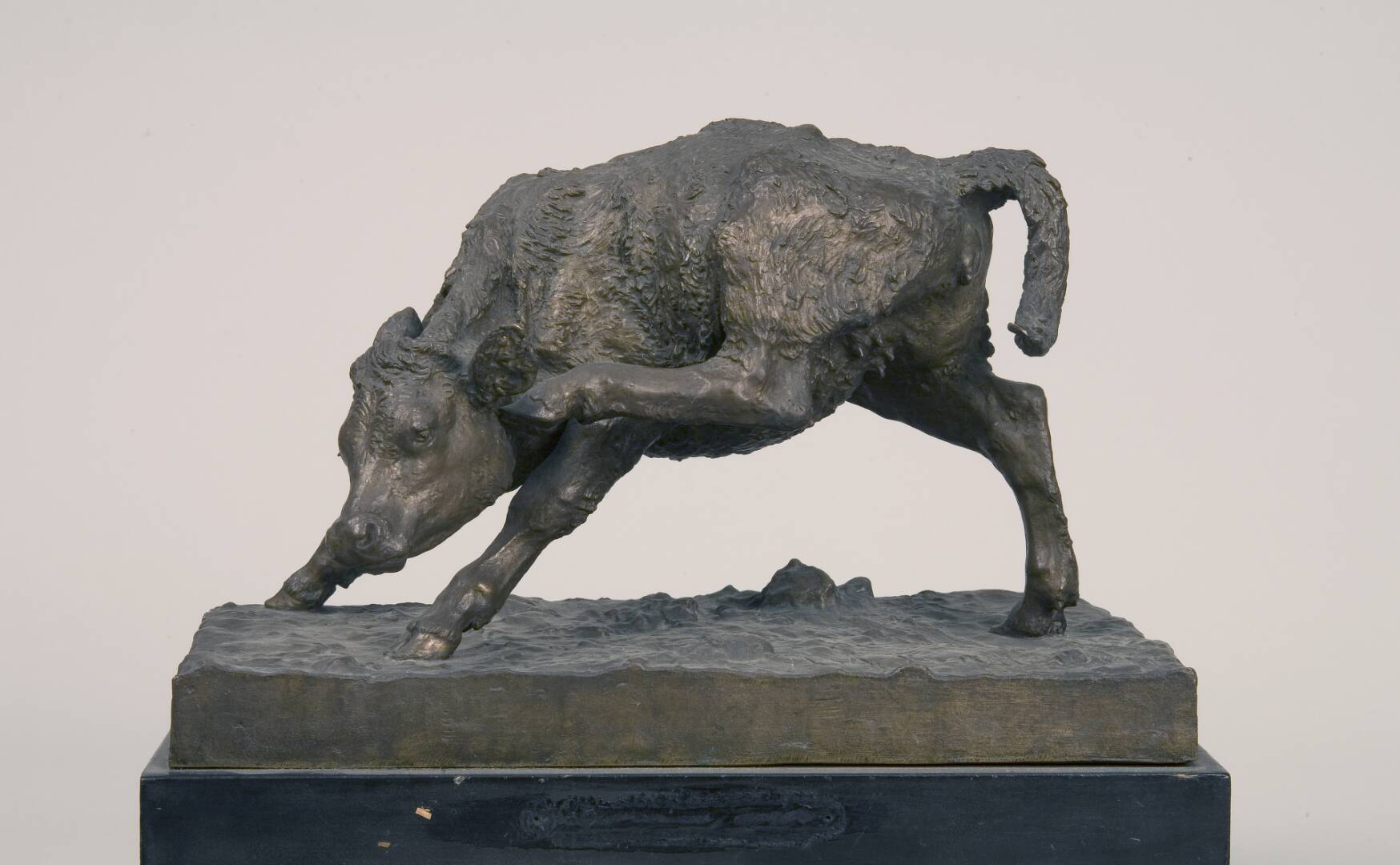 A Calf Scratching Itself Behind Its Ear, by Anne Marie Carl Nielsen, 1887