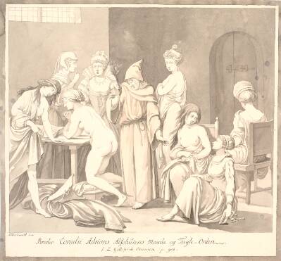 "Broder Cornelii Adrians Absolutions Maade og Tugte=Orden./ J.L. Gottefriidi Chronica. p. 908."